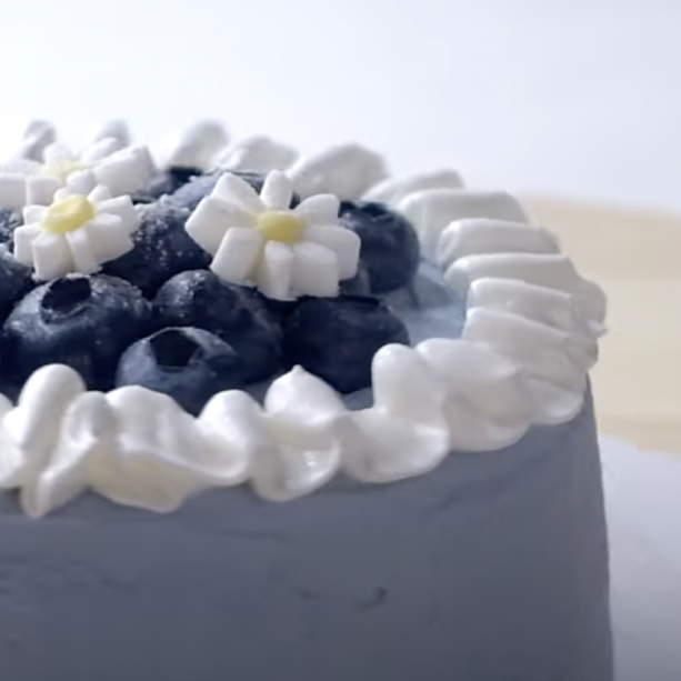 韓式 | 藍莓 |盒子蛋糕 |便當蛋糕 |簡單易做|Blueberry Lunch Box Bento Cake Recipe