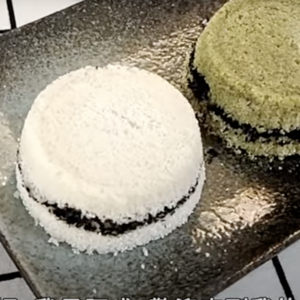 黑芝麻鬆糕 l 簡單家常作法 l電鍋甜點食譜 Black sesame rice cake