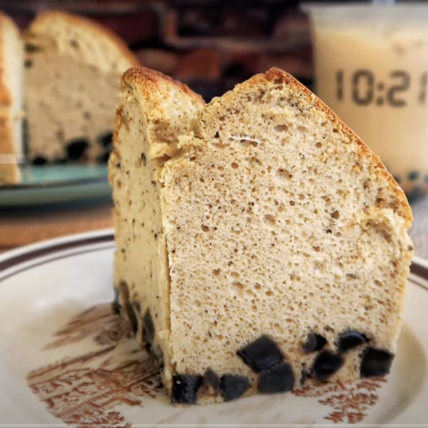 奶茶蛋糕︱低糖無奶精，無珍珠的健康蛋糕 Milk Tea Chiffon Cake