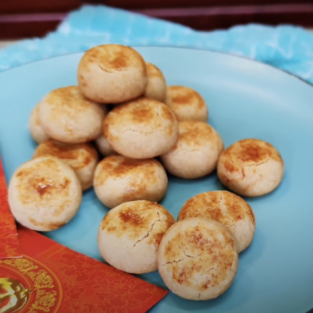 杏仁餅食譜 │ 普通麵粉版，最簡單的年餅做法 Almond Cookies / Easiest recipe of CNY cookies